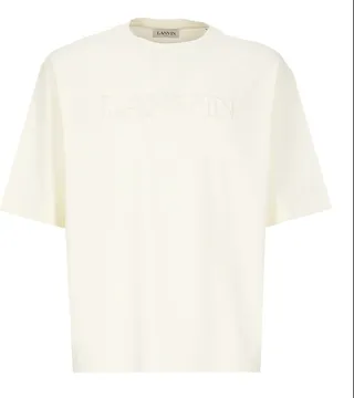 Lanvin Logo Embroidered Crewneck T-Shirt