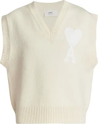 Wool Logo Sweater Vest