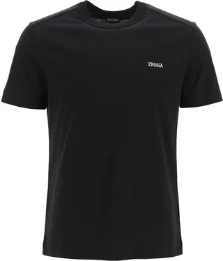 Ermenegildo Zegna Logo Printed Crewneck T-Shirt