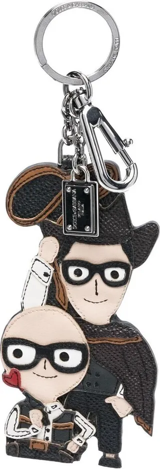 Domenico and Stefano leather keyring
