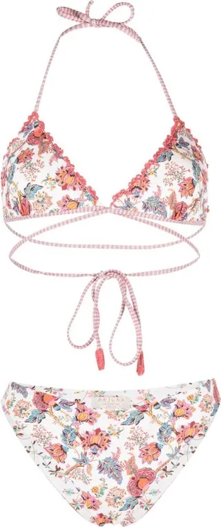 Vita crochet-trim bikini set