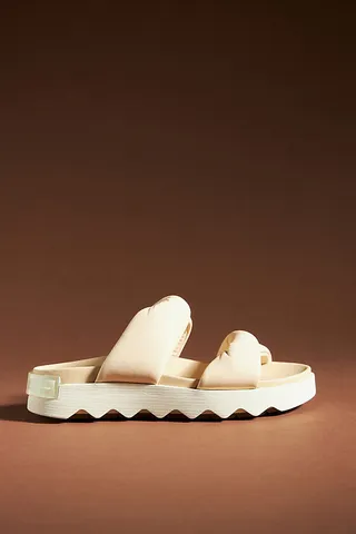 Sorel Vibe Twist Slides Beige