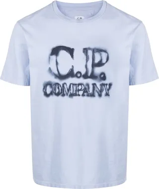 faded logo-print T-shirt