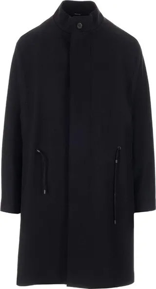 Ermenegildo Zegna Tied Waist Long-Sleeved Coat