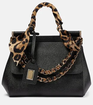 x Kim Sicily Small patent leather tote bag