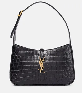 Le 5 a 7 leather shoulder bag