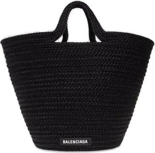Balenciaga Ibiza Logo Patch Medium Tote Bag