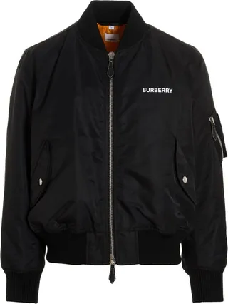 Burberry Graphic-Printed Zipped Bomber Jacket