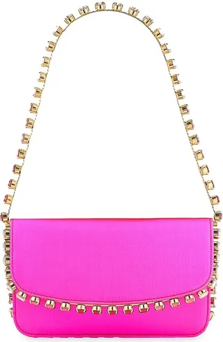 Galactic Crystal Silk Shoulder Bag