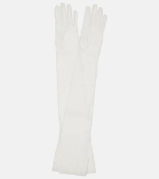 Chantilly long lace gloves