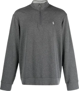 Logo Patch Half-Zip Pullover
