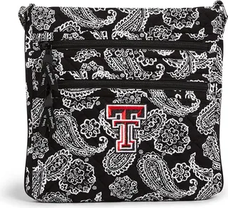 Collegiate Triple Zip Hipster Crossbody Bag