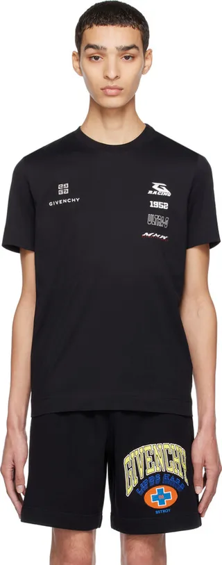 Givenchy Black Embroidered T-Shirt