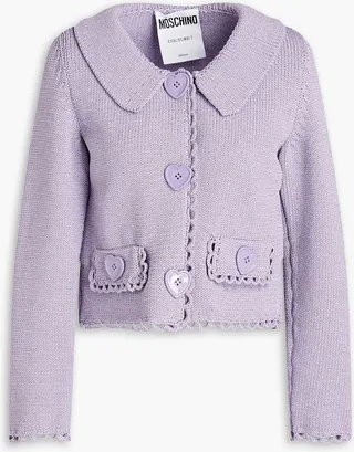Metallic knitted cardigan