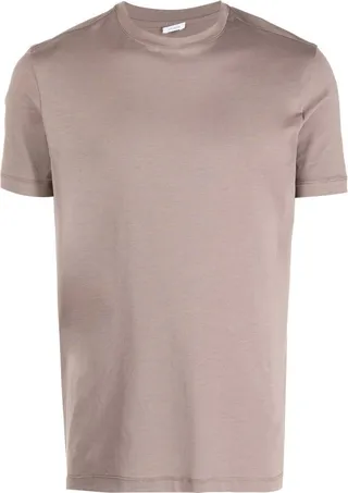 short-sleeved stretch-cotton T-shirt