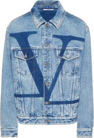 Valentino Garavani Vlogo Denim Jacket
