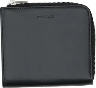 Jil Sander Logo Detailed Zipped Card Case