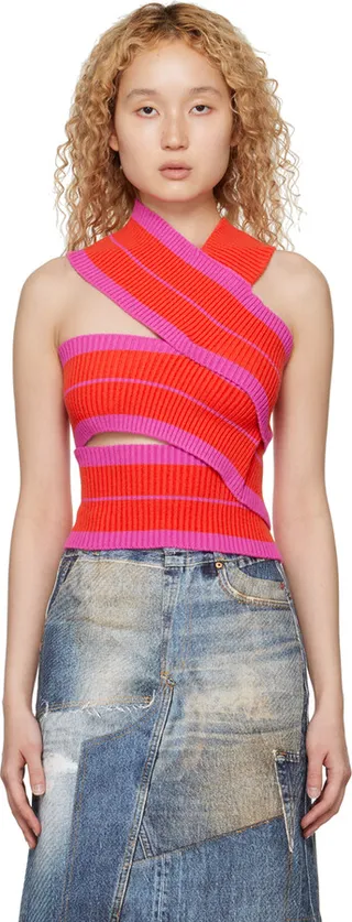 Andersson Bell SSENSE Exclusive Orange Sasha Bandage Camisole