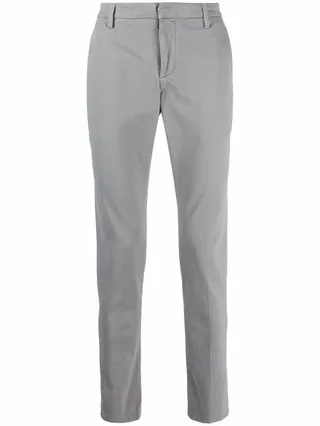 Mid-Rise Straight Trousers