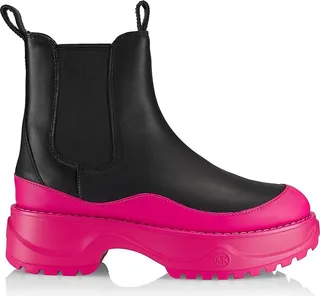 Dupree Leather Platform Booties
