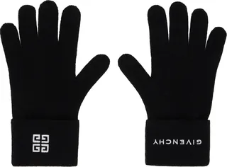Givenchy Black 4G Gloves