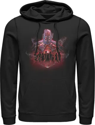 Men's Marvel Eternals Kro Group Pull Over Hoodie - Black - X Large