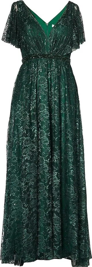 Plus Lace A-Line Gown