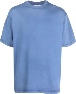 organic-cotton embroidered-logo T-shirt