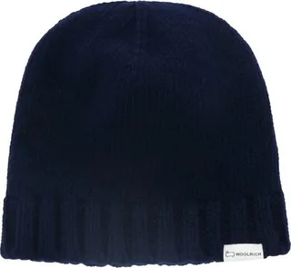 Woolrich Logo Patch Knitted Beanie