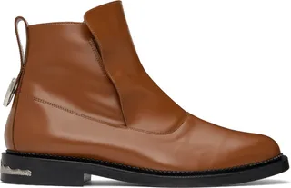 Toga Virilis Brown Concealed Gussets Chelsea Boots