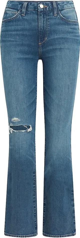 Hi Honey High-Rise Distressed Boot-Cut Jeans