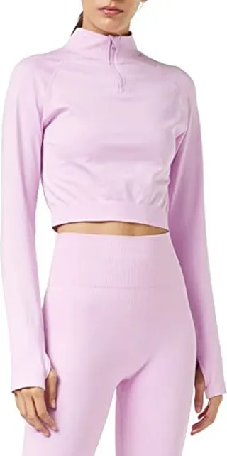 Core 10 Women's Cropped Seamless Sports Top