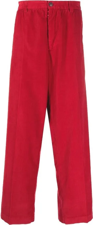Wide-Leg Corduroy Trousers