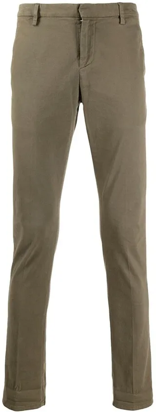Plain Slim-Fit Chinos