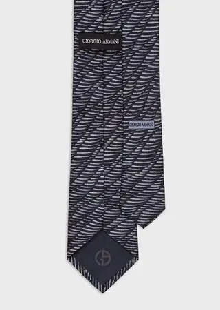 Printed silk tie