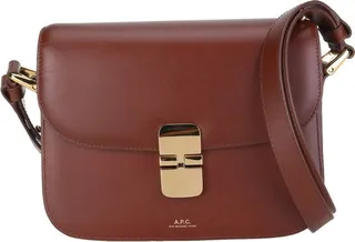 A.P.C. Grace Logo Printed Small Shoulder Bag