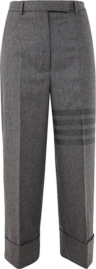 Thom Browne 4-Bar Straight Leg Tailored Pants