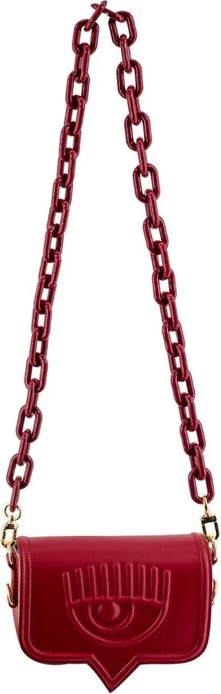 Chiara Ferragni Eyelike Chain-Linked Shoulder Bag