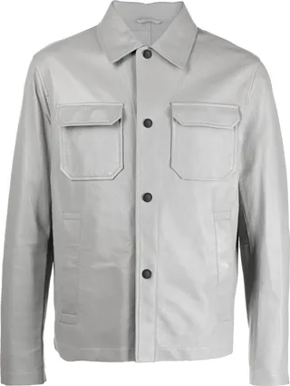 EMPORIO ARMANI- Leather Jacket