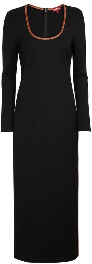Joint jersey midi dress