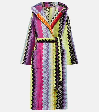 Giacomo hooded cotton robe