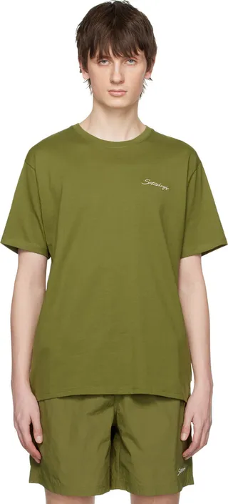 Saturdays NYC Green 'Saturdays' T-Shirt