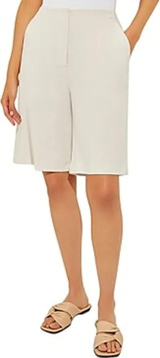 Misook Clean Front Bermuda Shorts