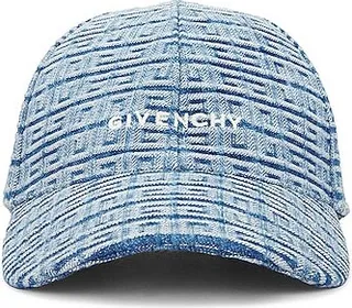 Givenchy Givenchy Embroidered Logo Denim Curved Cap in Blue