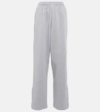 x Hailey Bieber wide-leg cotton sweatpants
