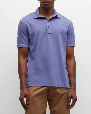 Men's Cotton-Silk Polo Shirt