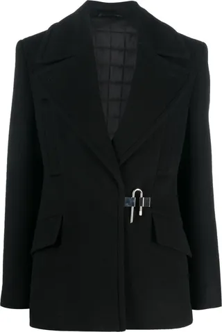 GIVENCHY- U-lock Wool Peacoat