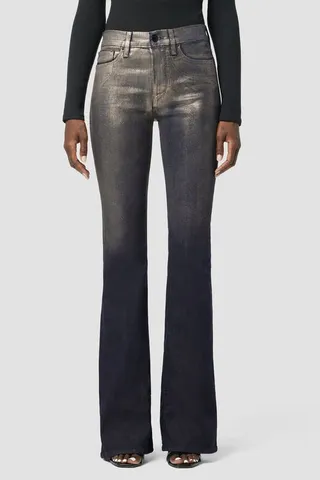 Hudson Jeans Barbara High-Rise Bootcut Jean - Ombre Foil