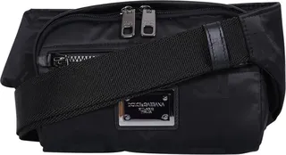 Logo Plaque Pouch Bag