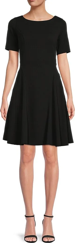 Solid Scoop Back Dress